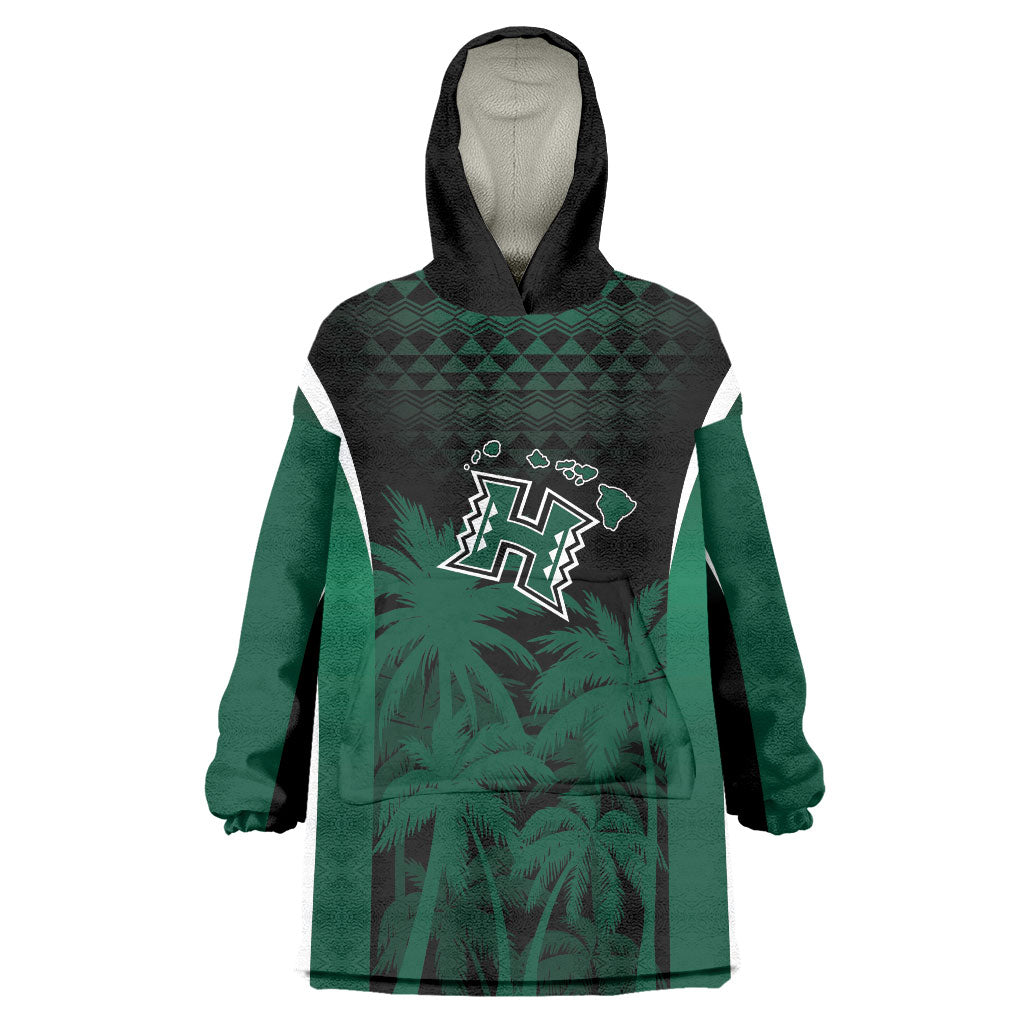 Hawaii Rainbow Warriors La'au Pama Personalized Wearable Blanket Hoodie