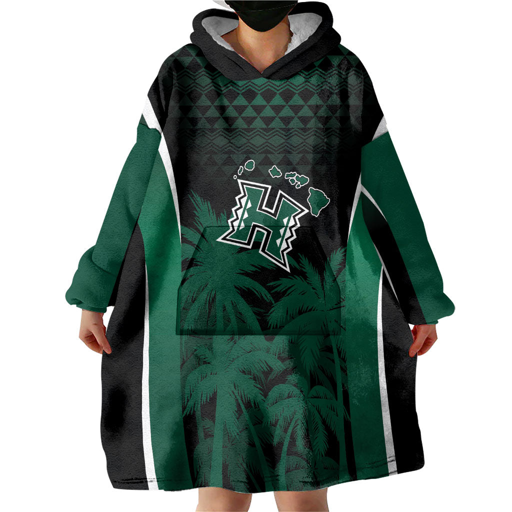 Hawaii Rainbow Warriors La'au Pama Personalized Wearable Blanket Hoodie