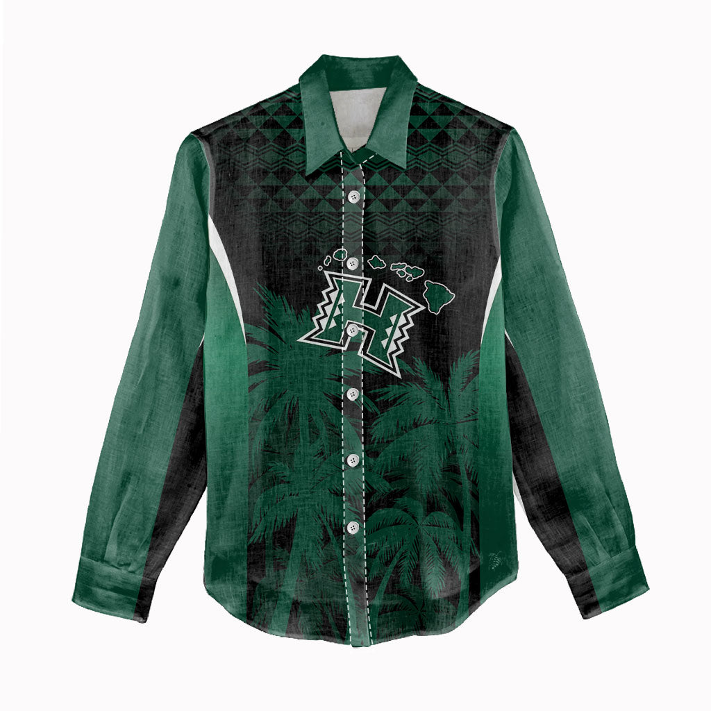 Hawaii Rainbow Warriors La'au Pama Personalized Women Casual Shirt