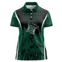 Hawaii Rainbow Warriors La'au Pama Personalized Women Polo Shirt