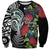 Meri Kirihimete New Zealand Sweatshirt Tui on Pohutukawa