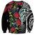 Meri Kirihimete New Zealand Sweatshirt Tui on Pohutukawa