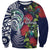 Meri Kirihimete New Zealand Sweatshirt Tui on Pohutukawa - Blue Ver