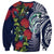 Meri Kirihimete New Zealand Sweatshirt Tui on Pohutukawa - Blue Ver