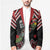 New Zealand Christmas Taniko Poutama Blazer Flora Map with Birds - Polynesian Pride