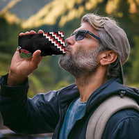 New Zealand Christmas Taniko Poutama 4 in 1 Can Cooler Tumbler Flora Map with Birds - Polynesian Pride