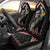 New Zealand Christmas Taniko Poutama Car Seat Cover Flora Map with Birds - Polynesian Pride