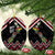 New Zealand Christmas Taniko Poutama Ceramic Ornament Flora Map with Birds - Polynesian Pride