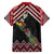 New Zealand Christmas Taniko Poutama Family Matching Short Sleeve Bodycon Dress and Hawaiian Shirt Flora Map with Birds - Polynesian Pride