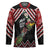 New Zealand Christmas Taniko Poutama Hockey Jersey Flora Map with Birds - Polynesian Pride