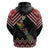 New Zealand Christmas Taniko Poutama Hoodie Flora Map with Birds - Polynesian Pride