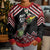 New Zealand Christmas Taniko Poutama Kid Ugly Christmas Sweater Flora Map with Birds - Polynesian Pride