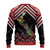New Zealand Christmas Taniko Poutama Ugly Christmas Sweater Flora Map with Birds - Polynesian Pride