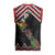 New Zealand Christmas Taniko Poutama Christmas Knitted V-Neck Vest Flora Map with Birds - Polynesian Pride