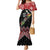 New Zealand Christmas Taniko Poutama Mermaid Dress Flora Map with Birds - Polynesian Pride