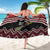 New Zealand Christmas Taniko Poutama Sarong Flora Map with Birds - Polynesian Pride