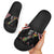 New Zealand Christmas Taniko Poutama Slide Sandals Flora Map with Birds - Polynesian Pride