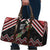 New Zealand Christmas Taniko Poutama Travel Bag Flora Map with Birds - Polynesian Pride