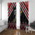 New Zealand Christmas Taniko Poutama Window Curtain Flora Map with Birds - Polynesian Pride
