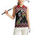 New Zealand Christmas Taniko Poutama Women Sleeveless Polo Shirt Flora Map with Birds - Polynesian Pride