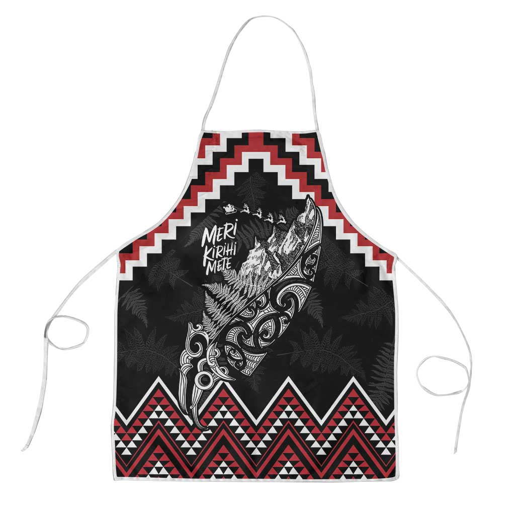 New Zealand Christmas Taniko Poutama Apron Mountainscape Maori Fern - Polynesian Pride