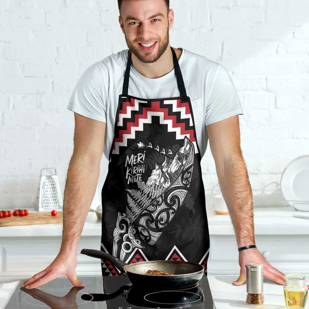 New Zealand Christmas Taniko Poutama Apron Mountainscape Maori Fern - Polynesian Pride