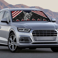 New Zealand Christmas Taniko Poutama Auto Sun Shade Mountainscape Maori Fern - Polynesian Pride