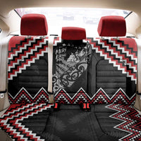 New Zealand Christmas Taniko Poutama Back Car Seat Cover Mountainscape Maori Fern - Polynesian Pride