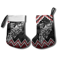 New Zealand Christmas Taniko Poutama Christmas Stocking Mountainscape Maori Fern - Polynesian Pride