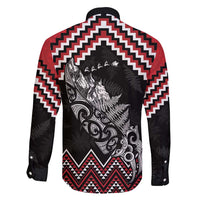 New Zealand Christmas Taniko Poutama Family Matching Summer Maxi Dress and Hawaiian Shirt Mountainscape Maori Fern - Polynesian Pride