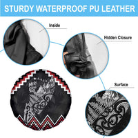 New Zealand Christmas Taniko Poutama Spare Tire Cover Mountainscape Maori Fern - Polynesian Pride