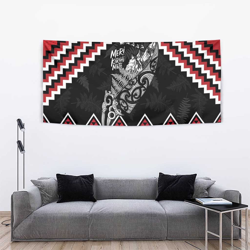 New Zealand Christmas Taniko Poutama Tapestry Mountainscape Maori Fern - Polynesian Pride