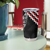 New Zealand Christmas Taniko Poutama Tumbler Cup Mountainscape Maori Fern - Polynesian Pride