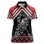 New Zealand Christmas Taniko Poutama Women Polo Shirt Mountainscape Maori Fern - Polynesian Pride