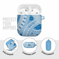 Bula Fiji Classic Masi Tapa AirPods Case Turquoise - Polynesian Pride