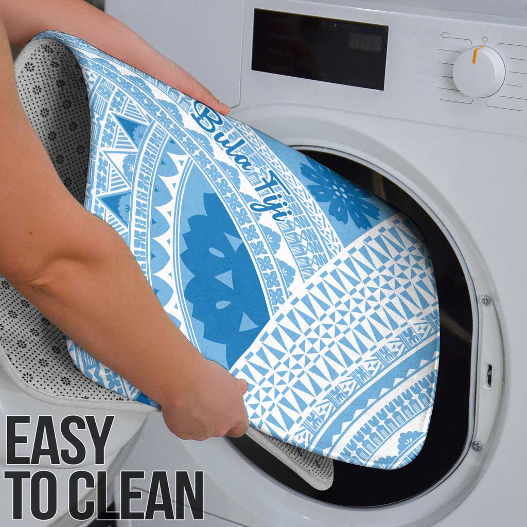 Bula Fiji Classic Masi Tapa Bathroom Set Turquoise - Polynesian Pride