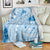 Bula Fiji Classic Masi Tapa Blanket Turquoise - Polynesian Pride