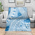 Bula Fiji Classic Masi Tapa Blanket Turquoise - Polynesian Pride