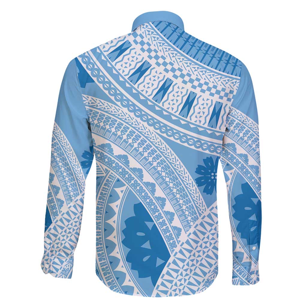 Bula Fiji Classic Masi Tapa Family Matching Puletasi and Hawaiian Shirt Turquoise - Polynesian Pride