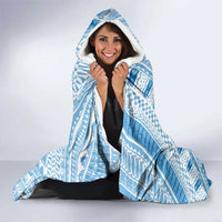 Bula Fiji Classic Masi Tapa Hooded Blanket Turquoise - Polynesian Pride