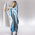 Bula Fiji Classic Masi Tapa Hooded Blanket Turquoise - Polynesian Pride
