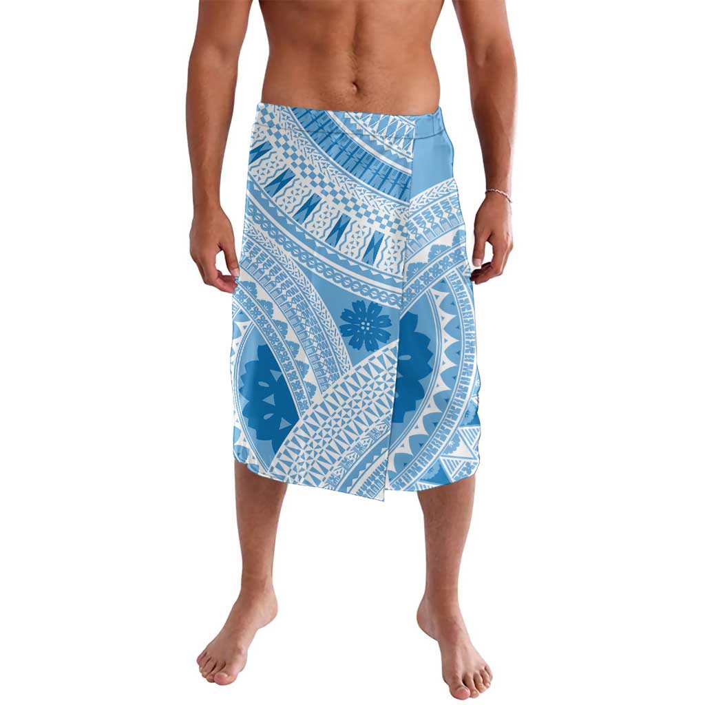 Bula Fiji Classic Masi Tapa Lavalava Turquoise - Polynesian Pride