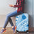 Bula Fiji Classic Masi Tapa Luggage Cover Turquoise - Polynesian Pride