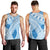 Bula Fiji Classic Masi Tapa Men Tank Top Turquoise - Polynesian Pride
