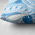 Bula Fiji Classic Masi Tapa Pillow Cover Turquoise - Polynesian Pride