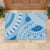 Bula Fiji Classic Masi Tapa Rubber Doormat Turquoise - Polynesian Pride