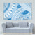 Bula Fiji Classic Masi Tapa Tapestry Turquoise - Polynesian Pride