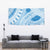Bula Fiji Classic Masi Tapa Tapestry Turquoise - Polynesian Pride