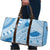Bula Fiji Classic Masi Tapa Travel Bag Turquoise - Polynesian Pride