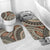 Bula Fiji Classic Masi Tapa Bathroom Set Vintage Brown - Polynesian Pride